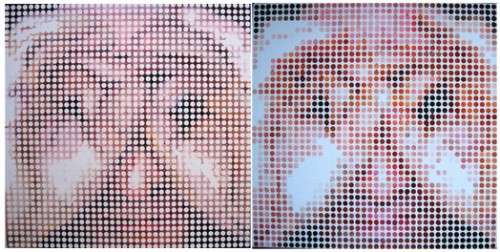 Mask: Fifty Fifty (diptych